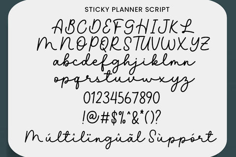 Sticky Planner Font Manjali_Studio 