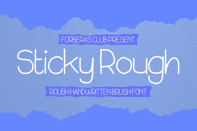 Sticky Rough Font Forberas 