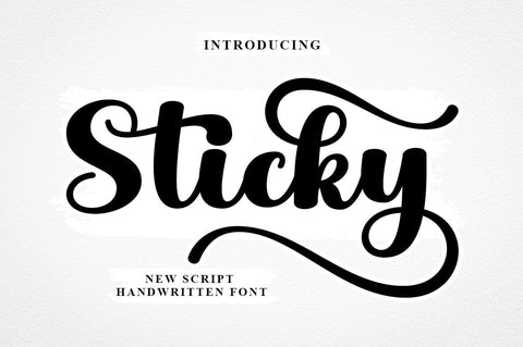 Sticky Script Font Rotterlab studio 