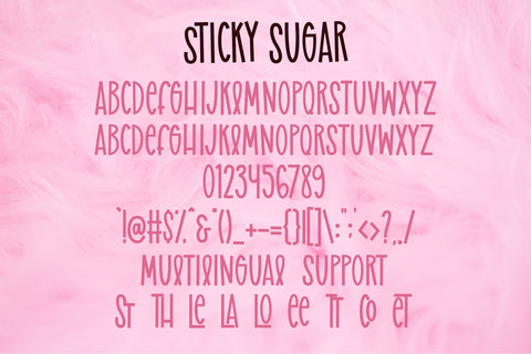 Sticky Sugar Font Dm Letter Studio 