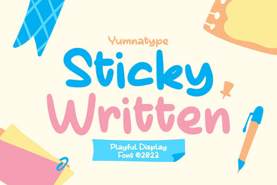Sticky Written Font yumnatype 