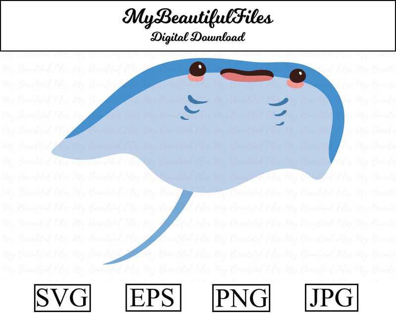 Stingray - Animal SVG MyBeautifulFiles 