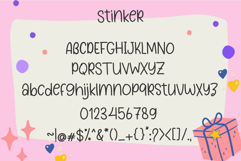 Stinker Font letterbeary 