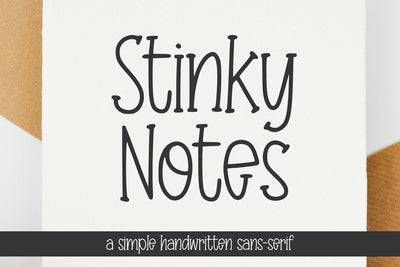 Stinky Notes Font Abo Daniel Studio 