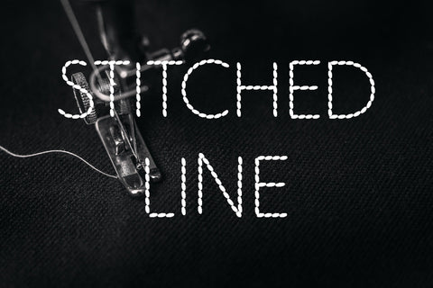 Stitched Line Font Font ampersand 