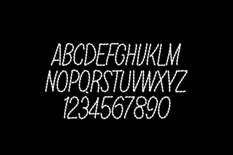 Stitched Love Font Font ampersand 