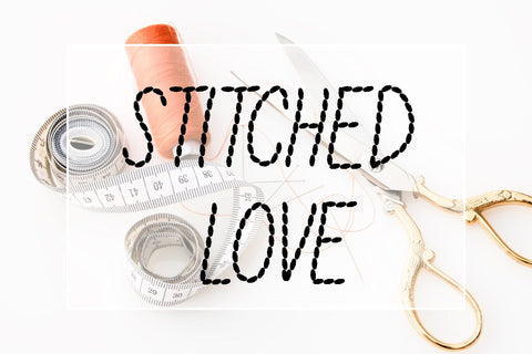 Stitched Love Font Font ampersand 