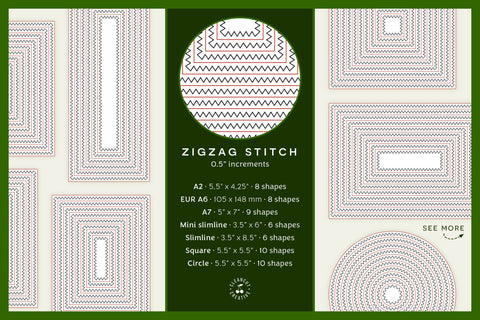 Stitched Nesting Shapes V2 Fancy Stitches | sketch foil SVG for cards and paper crafts Sketch DESIGN CleanCutCreative 
