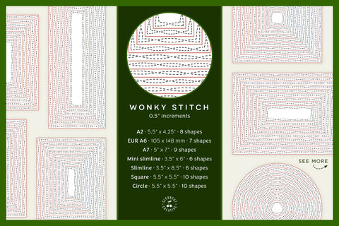 Stitched Nesting Shapes V2 Fancy Stitches | sketch foil SVG for cards and paper crafts Sketch DESIGN CleanCutCreative 