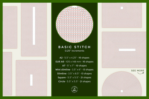 Stitched Nesting Shapes V2 Fancy Stitches | sketch foil SVG for cards and paper crafts Sketch DESIGN CleanCutCreative 