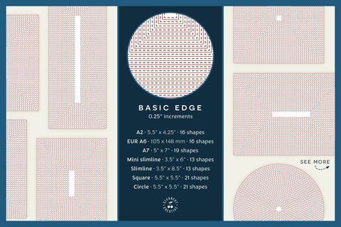 Stitched Nesting Shapes V3 Fancy Edges | sketch foil SVG for cards and paper crafts Sketch DESIGN CleanCutCreative 