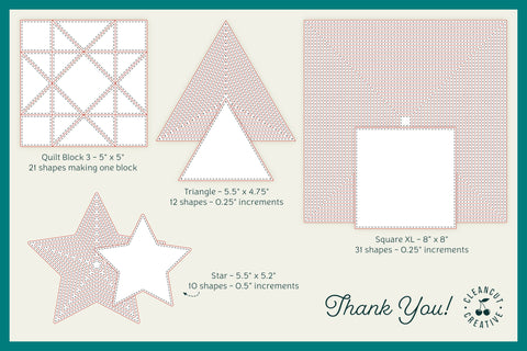 Stitched Nesting Shapes V4 Fancy Shapes | foil sketch single line SVG for card making and paper crafting Sketch DESIGN CleanCutCreative 