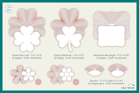 Stitched Nesting Shapes V4 Fancy Shapes | foil sketch single line SVG for card making and paper crafting Sketch DESIGN CleanCutCreative 