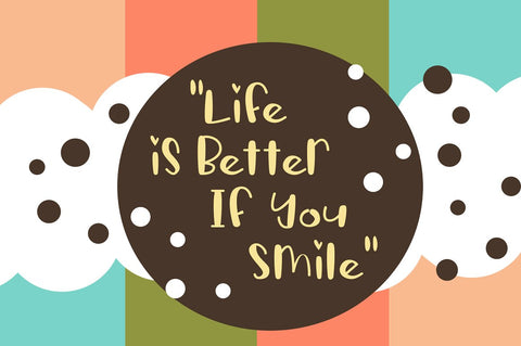 Stitching of Children Font Wildan Type 