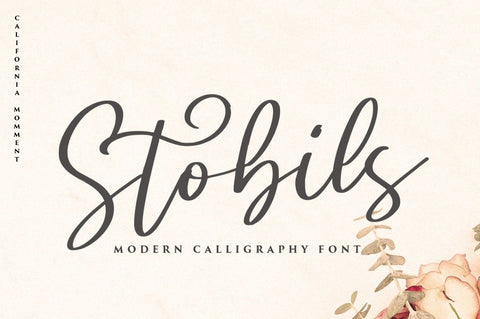 Stobils - Calligraphy Font Font Vultype Co 