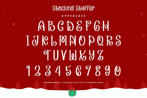Stocking Font Stocking Stuffer - Display Font - So Fontsy