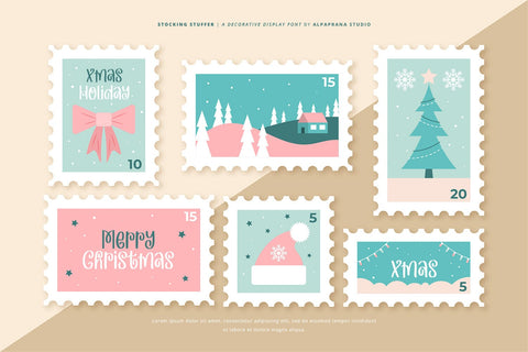 Stocking Stuffer - Display Font Font Alpaprana Studio 