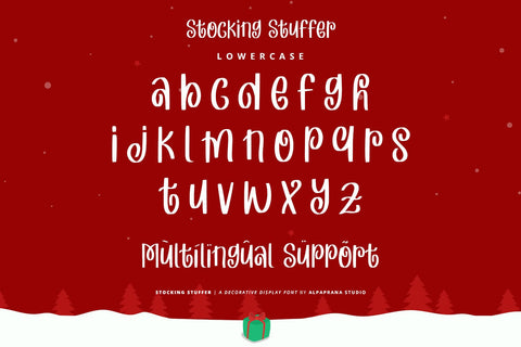 Stocking Stuffer - Display Font Font Alpaprana Studio 