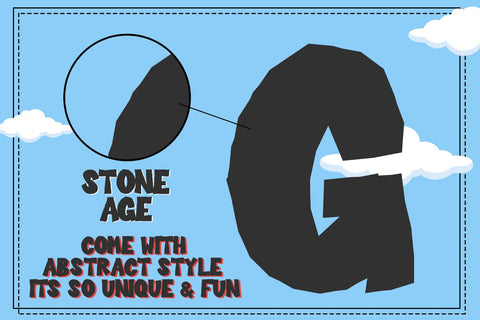 Stone Age - Display Font Font Dm Letter Studio 