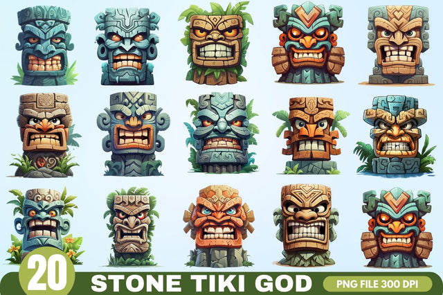 Stone Tiki God Sublimation Clipart Sublimation Regulrcrative 