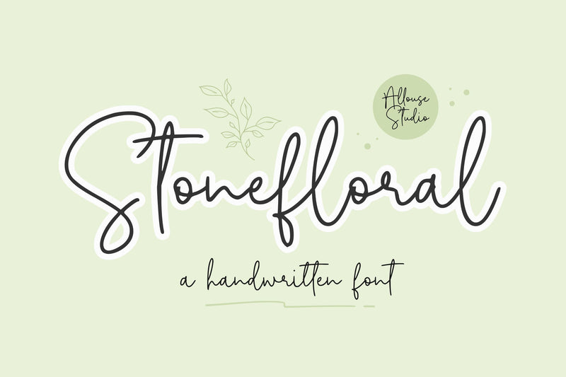 Stonefloral Font Allouse.Studio 