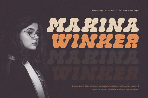 Stonehenge - Display Font Font Alpaprana Studio 