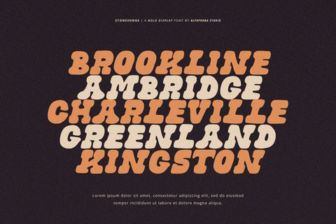 Stonehenge - Display Font Font Alpaprana Studio 