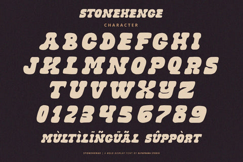 Stonehenge - Display Font Font Alpaprana Studio 