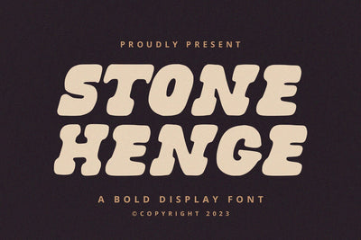 Stonehenge - Display Font Font Alpaprana Studio 
