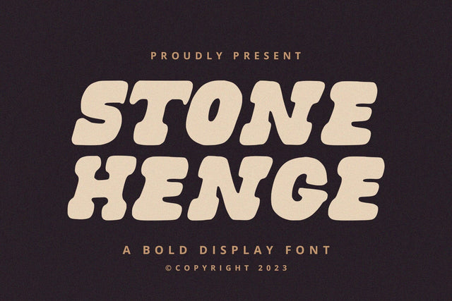 Stonehenge - Display Font Font Alpaprana Studio 