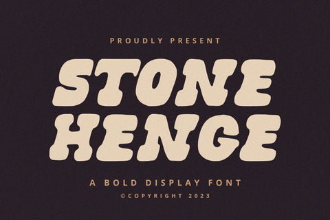 Stonehenge - Display Font Font Alpaprana Studio 