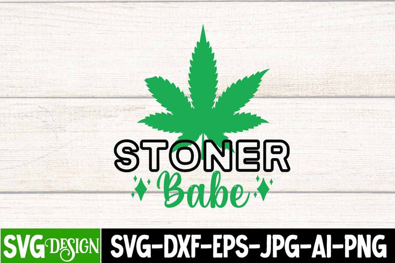 Stoner Babe SVG Cut File, Stoner Babe Sublimation Design, Weed SVG Design, Ganja Smoker Sublimation Design,Cannabis SVG Cut File, Cannabis SVG Design, Cannabis SVG design SVG BlackCatsMedia 