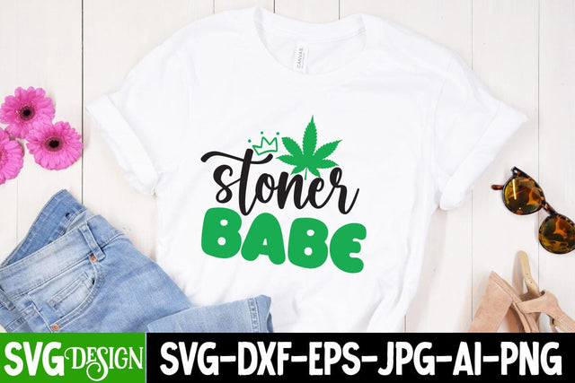 Stoner Babe SVG Cut File ,Stoner Babe SVG Design SVG BlackCatsMedia 