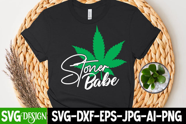 Stoner Babe SVG Cut File SVG BlackCatsMedia 