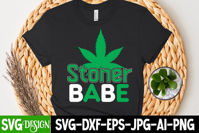 Stoner Babe SVG Cut File SVG BlackCatsMedia 