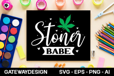 Stoner Babe Svg Design SVG designmaster24 
