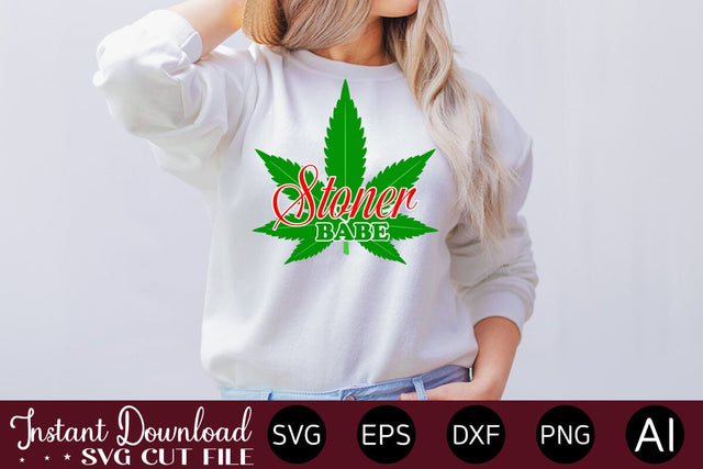 Stoner Babe SVG SVG designmaster24 