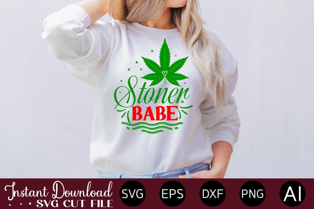 Stoner Babe SVG SVG designmaster24 