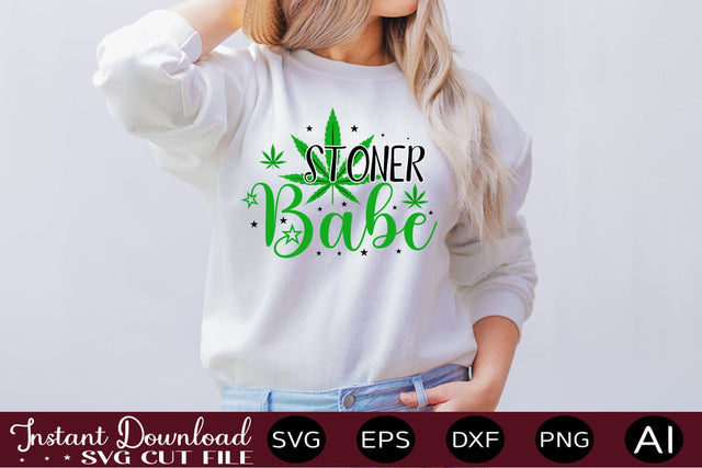 Stoner Babe SVG SVG designmaster24 