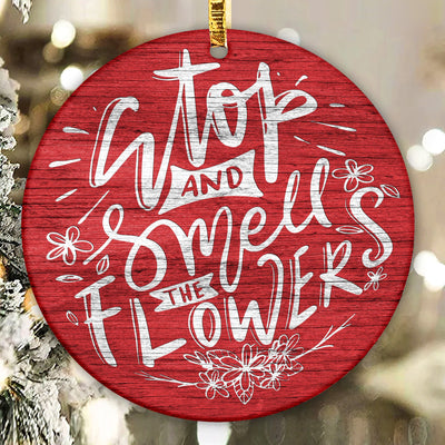 Stop And Enjoy The Flowers Wind Spinner PNG File, Hanging Wind Spinners for Outdoors, PNG Digital Download, Sublimation Design, Instant Sublimation CaldwellArt 