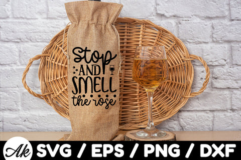 Stop and smell the rose Bag SVG SVG akazaddesign 
