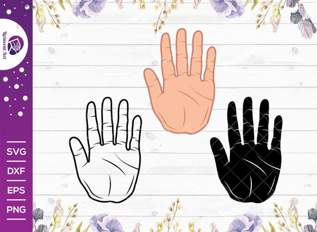 Stop Hand SVG Cut File | Hand Svg | Hand Blocking Svg SVG Reinvent Art 