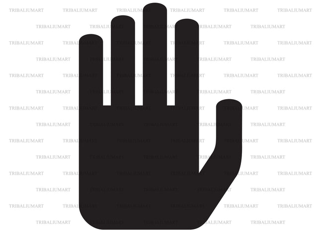 Stop hand SVG TribaliumArtSF 