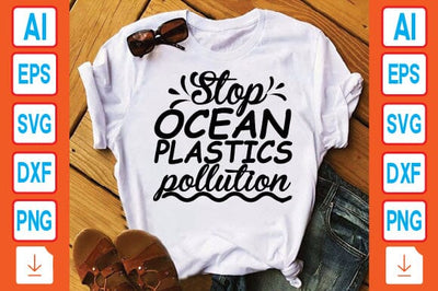 Stop Ocean Plastics Pollution SVG Craftlabsvg24 