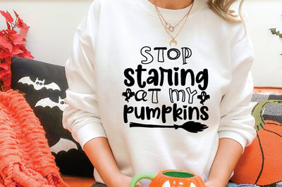 Stop Staring At My Pumpkins SVG md faruk hossain 
