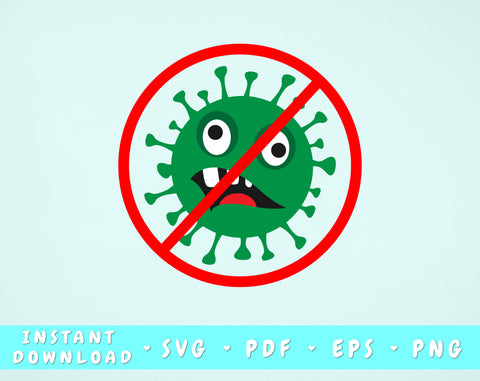 Stop Virus SVG SVG HappyDesignStudio 