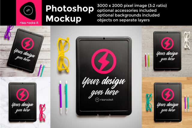 Storage Clipboard Back Side Flat Lay Layered PSD Photoshop Product Mockup Mock Up Photo Risa Rocks It 