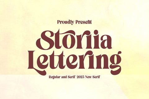 Storia Lettering Font gatype 