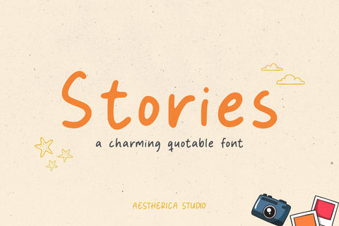Stories Font Aestherica Studio 