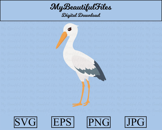 Stork - Animal SVG MyBeautifulFiles 